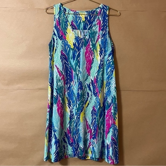 Lilly Pulitzer Dresses & Skirts - Lilly Pulitzer | Blythe V-Neck Swing Dress Popover Light As A Feather Size XS